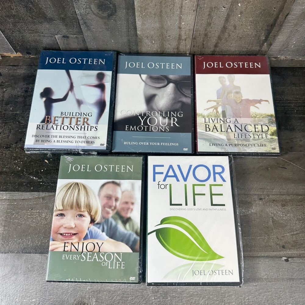 LOT of  5 Joel Osteen‎ CD/DVD Sets, Audio Series, Audio Devotional Sealed